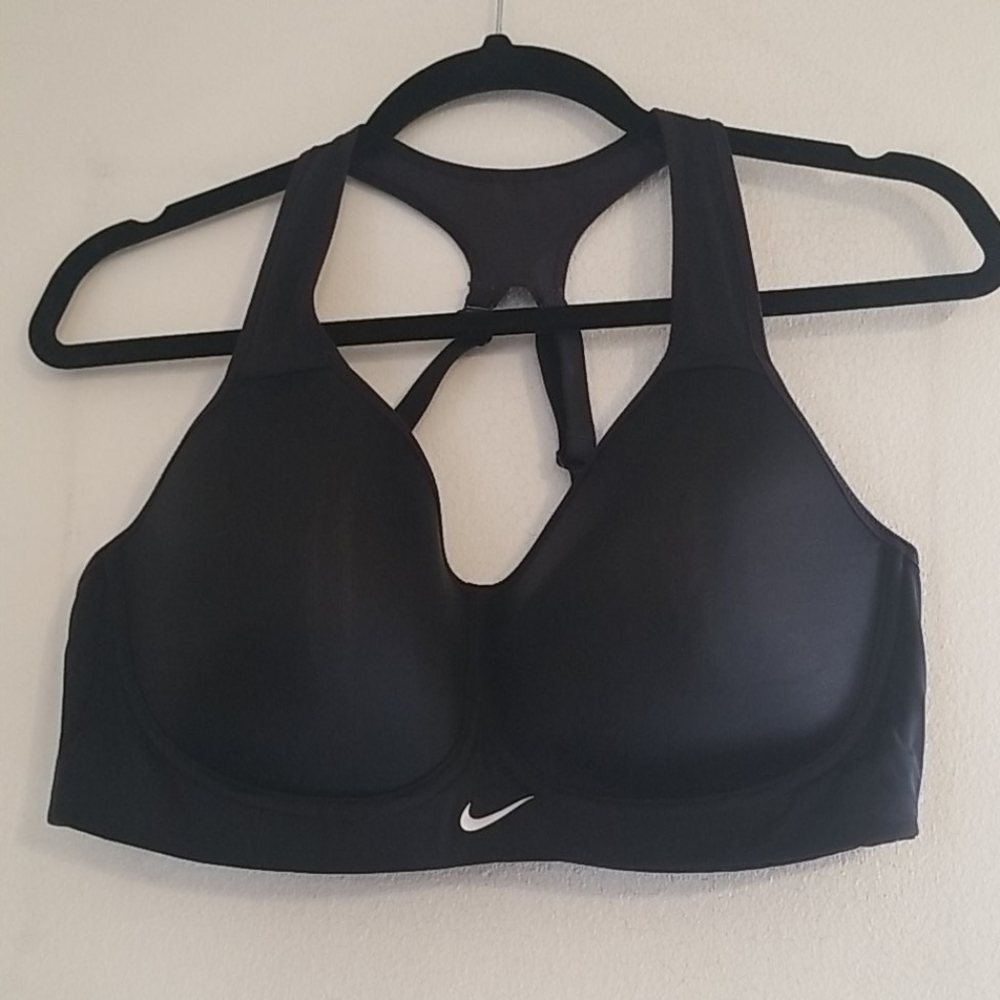 Nike Dark Black Sports Bra cross back